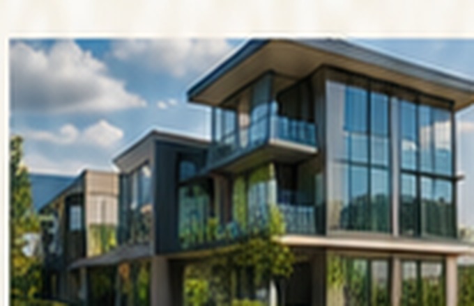 Modern real estate investment property